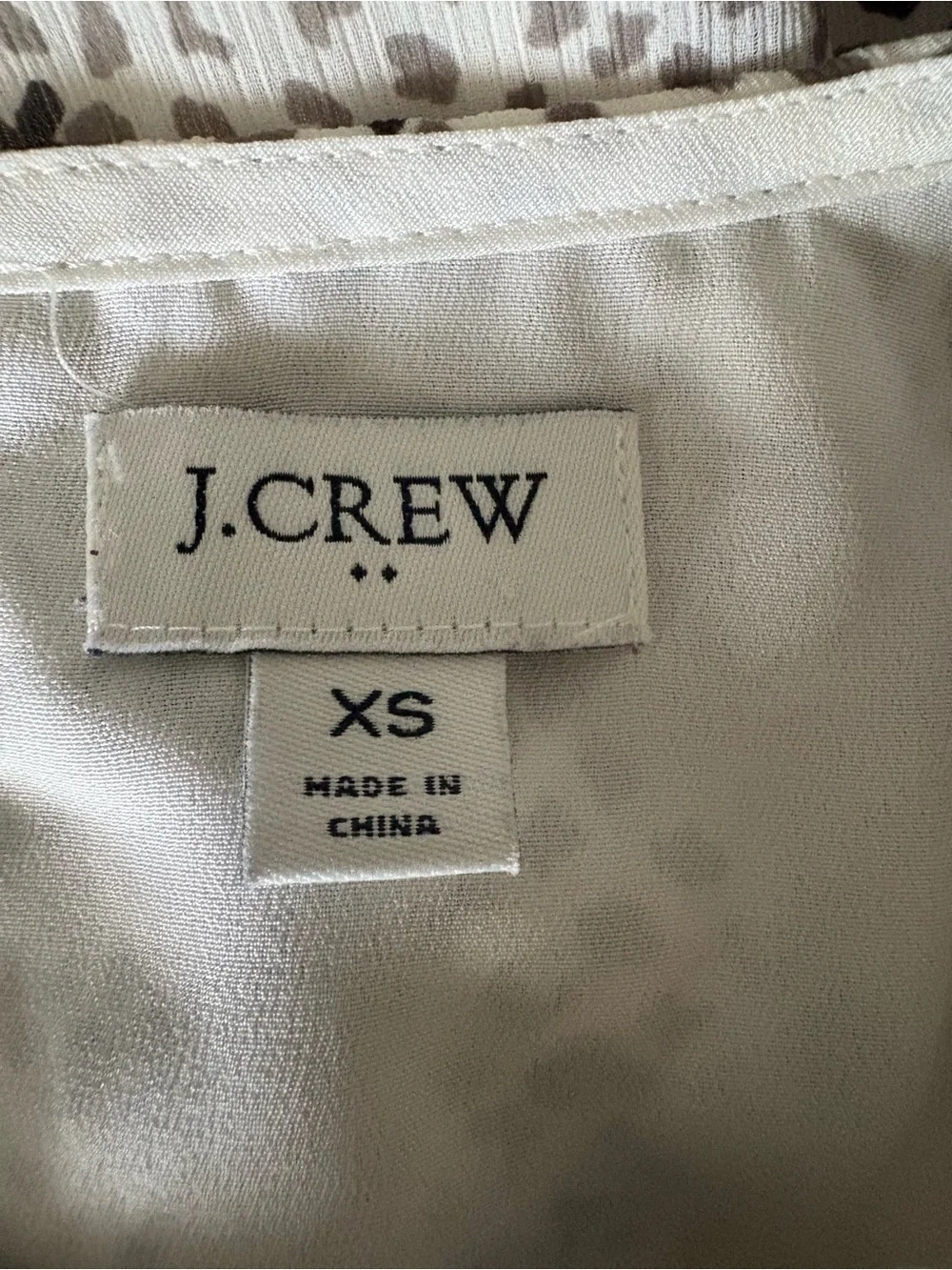 J. Crew Neutral Snake Print Long Sleeve Smocked Waist Dress